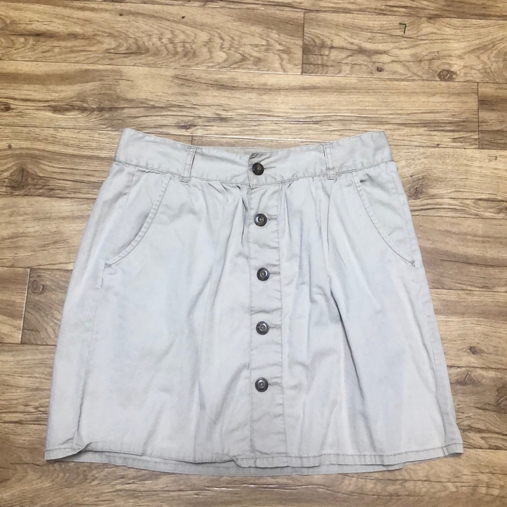 Old Navy Khaki Button Up Skirt